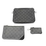 LOUIS VUITTON ルイヴィトン モノグラムエクリプス トリオメッセンジャー 黒 M69443 メンズ モノグラムキャンバス ショルダーバッグ Aランク 中古 銀蔵