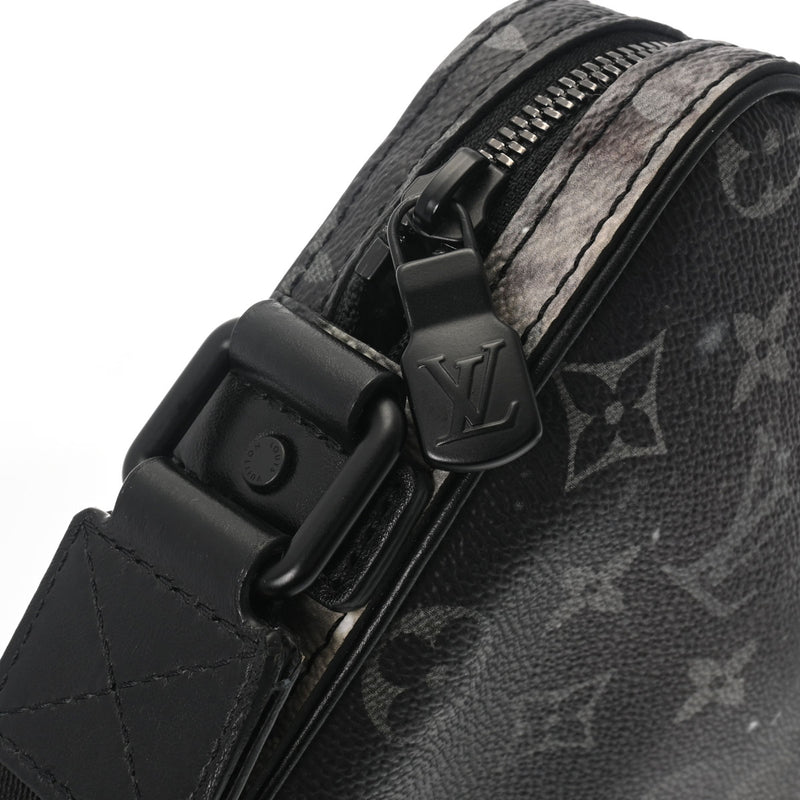 LOUIS VUITTON ルイヴィトン モノグラム ギャラクシー アルファメッセンジャー 黒/グレー M44165 メンズ レザー ショルダーバッグ 新同 中古 銀蔵