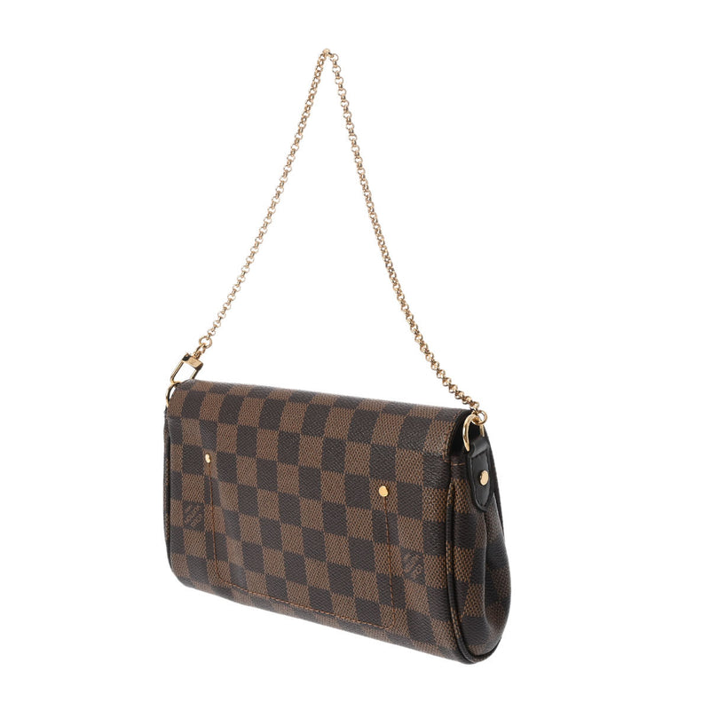 LOUIS VUITTON ルイヴィトン ダミエ フェイボリット PM 2WAY ブラウン N41276 レディース ダミエキャンバス ショルダーバッグ Aランク 中古 銀蔵