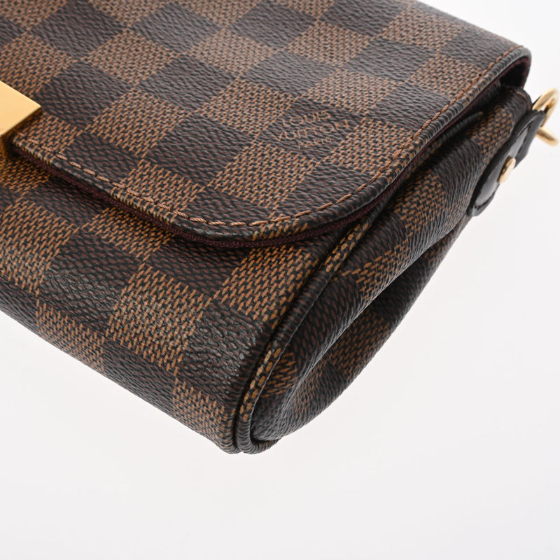 LOUIS VUITTON ルイヴィトン ダミエ フェイボリット PM 2WAY ブラウン N41276 レディース ダミエキャンバス ショルダーバッグ Aランク 中古 銀蔵