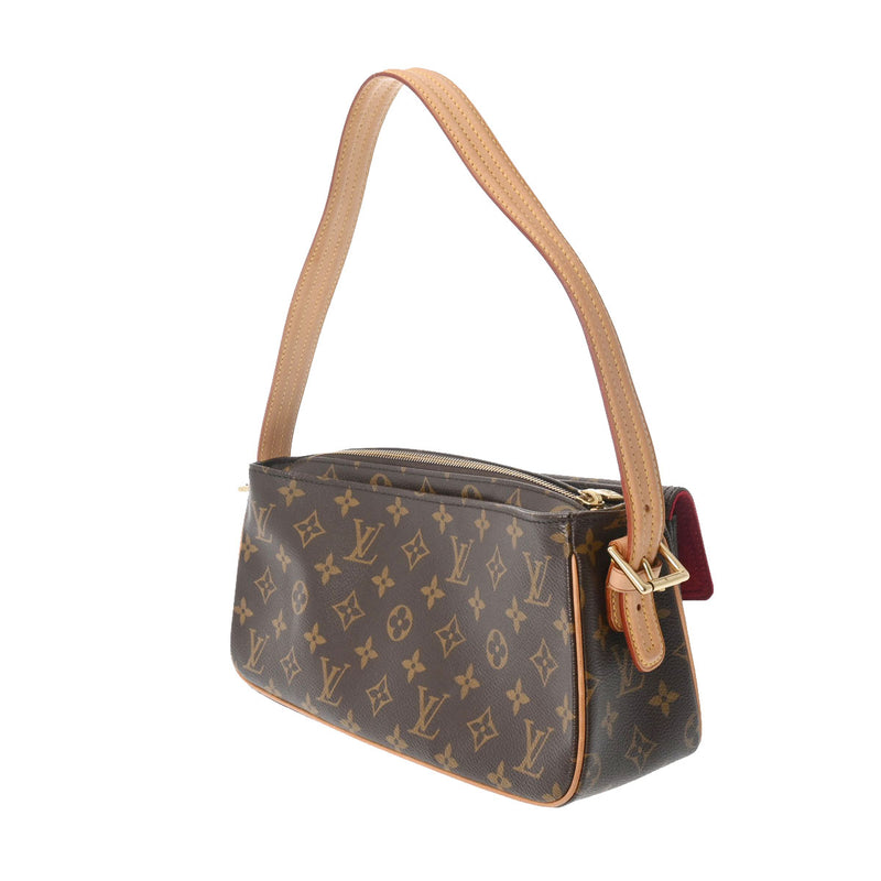 LOUIS VUITTON ルイヴィトン モノグラム ヴィバシテ MM セミショルダー ブラウン M51164 レディース モノグラムキャンバス ショルダーバッグ ABランク 中古 銀蔵