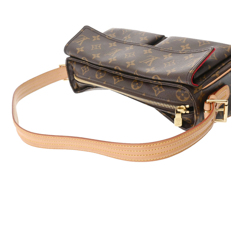 LOUIS VUITTON ルイヴィトン モノグラム ヴィバシテ MM セミショルダー ブラウン M51164 レディース モノグラムキャンバス ショルダーバッグ ABランク 中古 銀蔵