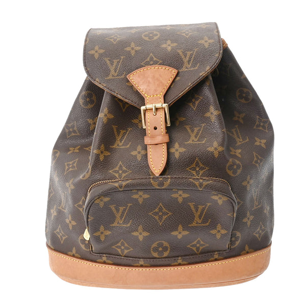 LOUIS VUITTON ルイヴィトン モノグラム モンスリ MM ブラウン M51136 レディース モノグラムキャンバス リュック・デイパック Bランク 中古 銀蔵