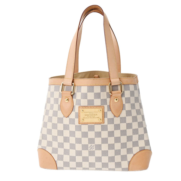 LOUIS VUITTON ルイヴィトン ダミエアズール ハムステッド PM ホワイト N51207 レディース ダミエアズールキャンバス ハンドバッグ Aランク 中古 銀蔵