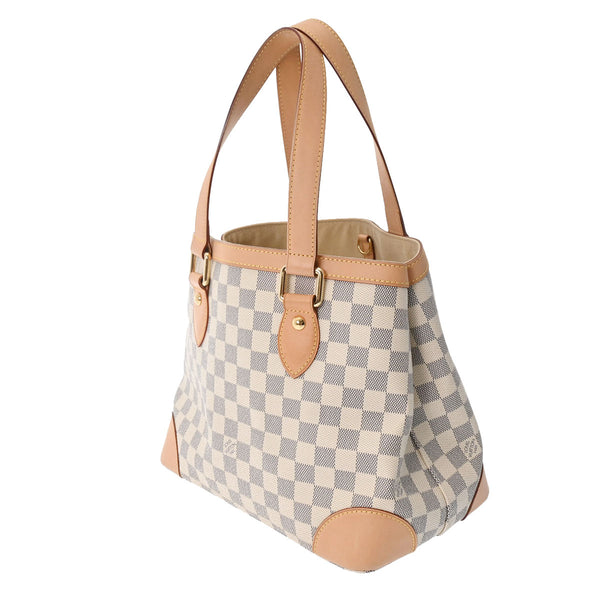 LOUIS VUITTON ルイヴィトン ダミエアズール ハムステッド PM ホワイト N51207 レディース ダミエアズールキャンバス ハンドバッグ Aランク 中古 銀蔵