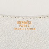 HERMES エルメス ソルド品 白 ゴールド金具 - ○U刻印(1991年頃)  レディース ヴォーグレネ ショルダーバッグ Bランク 中古 銀蔵