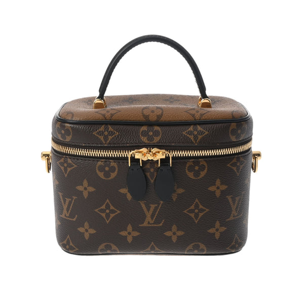 LOUIS VUITTON ルイヴィトン モノグラムリバース ヴァニティNV PM 2WAY ブラウン M45165 レディース モノグラムキャンバス ハンドバッグ Aランク 中古 銀蔵