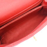 CHANEL シャネル マトラッセ トップハンドル XS 2WAY 赤 レディース キャビアスキン ハンドバッグ Aランク 中古 銀蔵