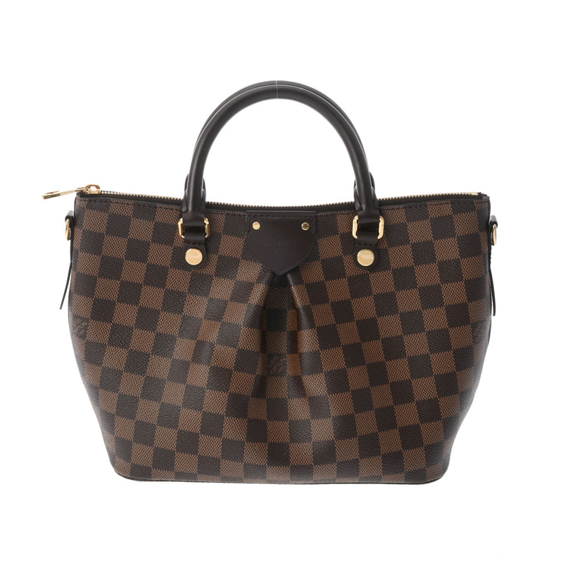 LOUIS VUITTON ルイヴィトン ダミエ シエナ PM 2WAY ブラウン N41545 レディース ダミエキャンバス ハンドバッグ Aランク 中古 銀蔵