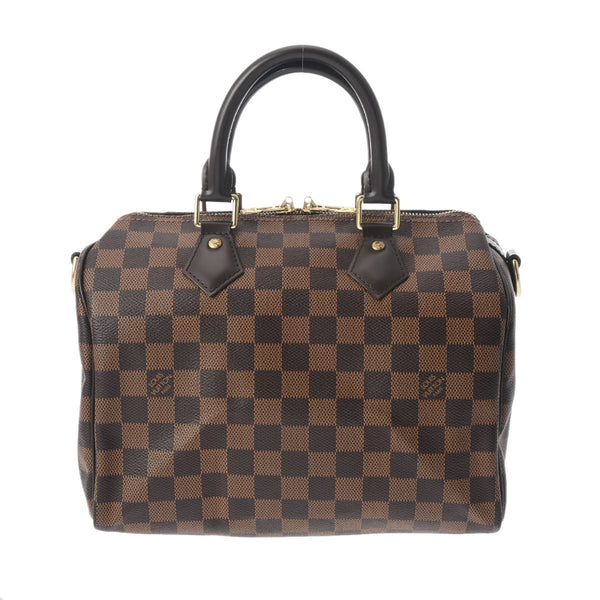 LOUIS VUITTON ルイヴィトン ダミエ スピーディ バンドリエール 25 2WAY ブラウン N41368 レディース ダミエキャンバス ハンドバッグ Aランク 中古 銀蔵