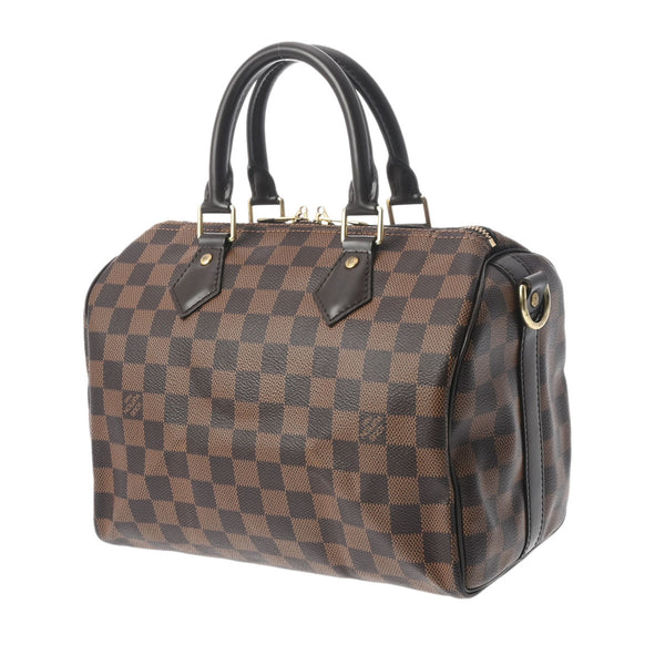 LOUIS VUITTON ルイヴィトン ダミエ スピーディ バンドリエール 25 2WAY ブラウン N41368 レディース ダミエキャンバス ハンドバッグ Aランク 中古 銀蔵