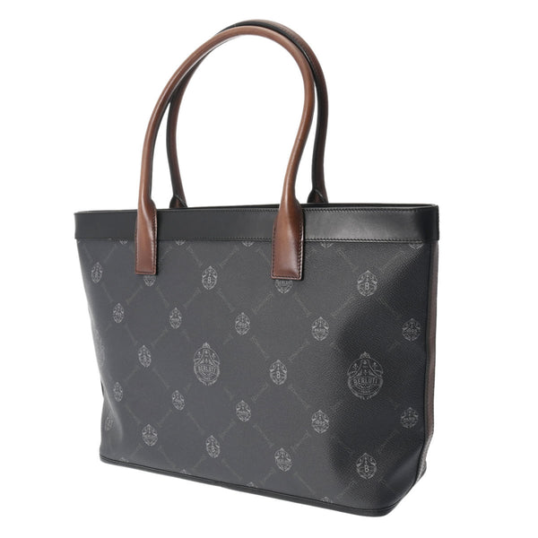 BERLUTI ベルルッティ フォーエバー シグネチャートート 黒 メンズ PVC レザー トートバッグ Aランク 中古 銀蔵