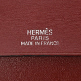 HERMES エルメス アジェン ダヴィジョン 黒/ルージュアッシュ シルバー金具 - □G刻印(2003年頃) ユニセックス ボックスカーフ 手帳カバー Aランク 中古 銀蔵