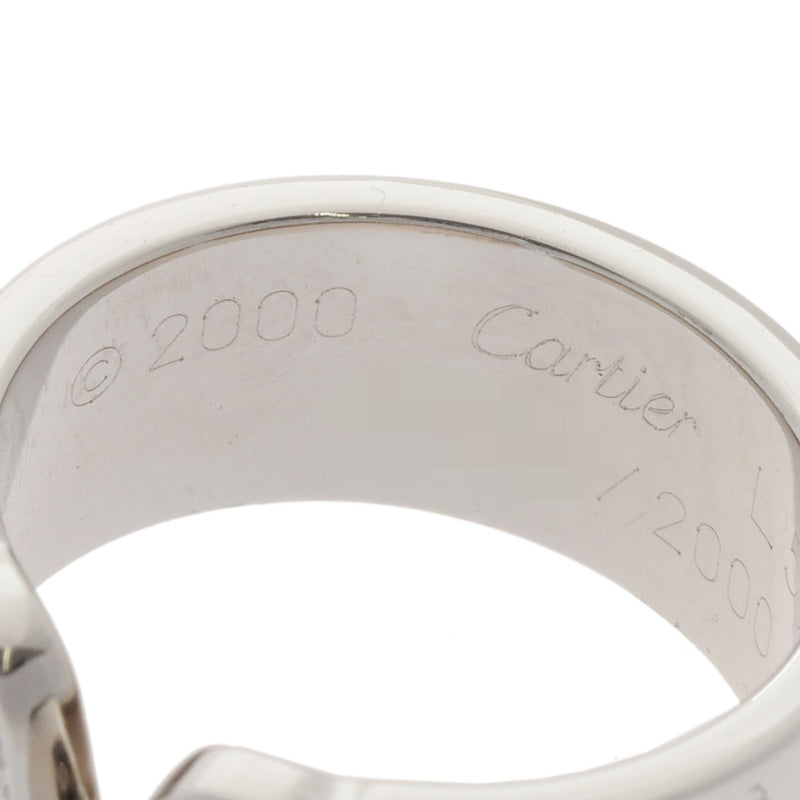 CARTIER カルティエ 2C ダイヤ 2000年クリスマス限定 #51 - 11号 レディース K18ホワイトゴールド リング・指輪 Aランク 中古 銀蔵