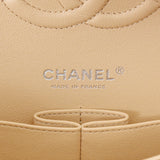 CHANEL シャネル マトラッセ Wフラップ チェーンショルダー 25cm ベージュ A01112 レディース キャビアスキン ショルダーバッグ 未使用 銀蔵