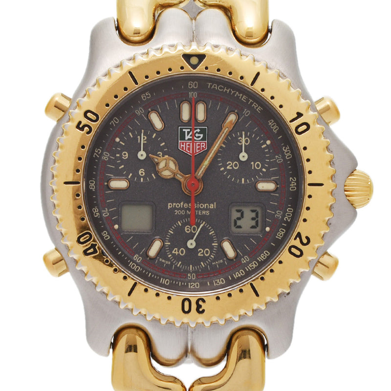 TAG HEUER タグホイヤー アイルトンセナ CG1122-0 メンズ SS 腕時計 自動巻き 黒文字盤 Aランク 中古 銀蔵