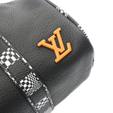 LOUIS VUITTON ルイヴィトン ダミエ ディストーテッド シティキーポル XS 2WAY 黒 M80202 ユニセックス レザー ハンドバッグ Aランク 中古 銀蔵
