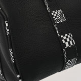 LOUIS VUITTON ルイヴィトン ダミエ ディストーテッド シティキーポル XS 2WAY 黒 M80202 ユニセックス レザー ハンドバッグ Aランク 中古 銀蔵
