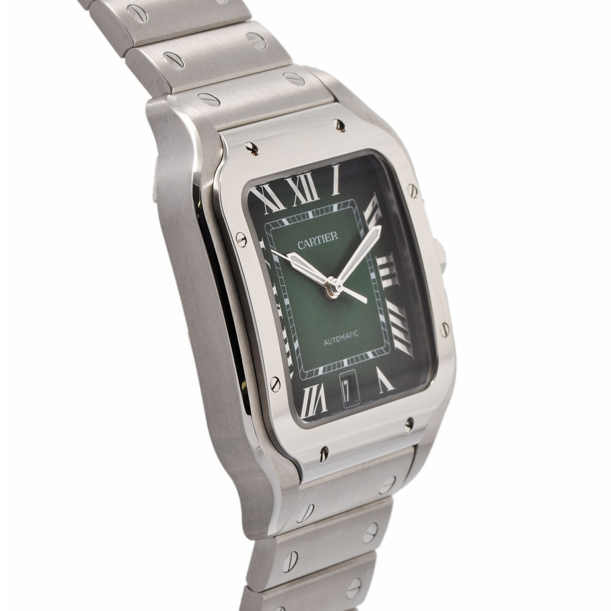カルティエサントス グリーン メンズ 腕時計 WSSA0062 CARTIER 中古 