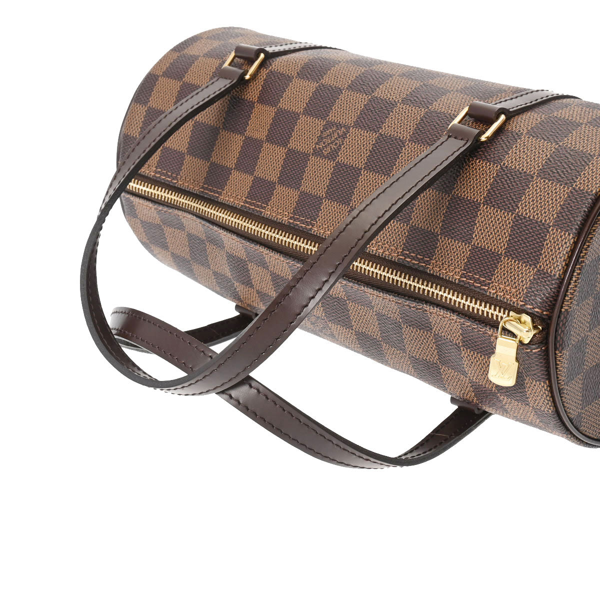 LOUIS VUITTON ルイヴィトン ダミエ パピヨン PM ブラウン N51304 レディース ダミエキャンバス ハンドバッグ Aランク 中古  - 送料お得