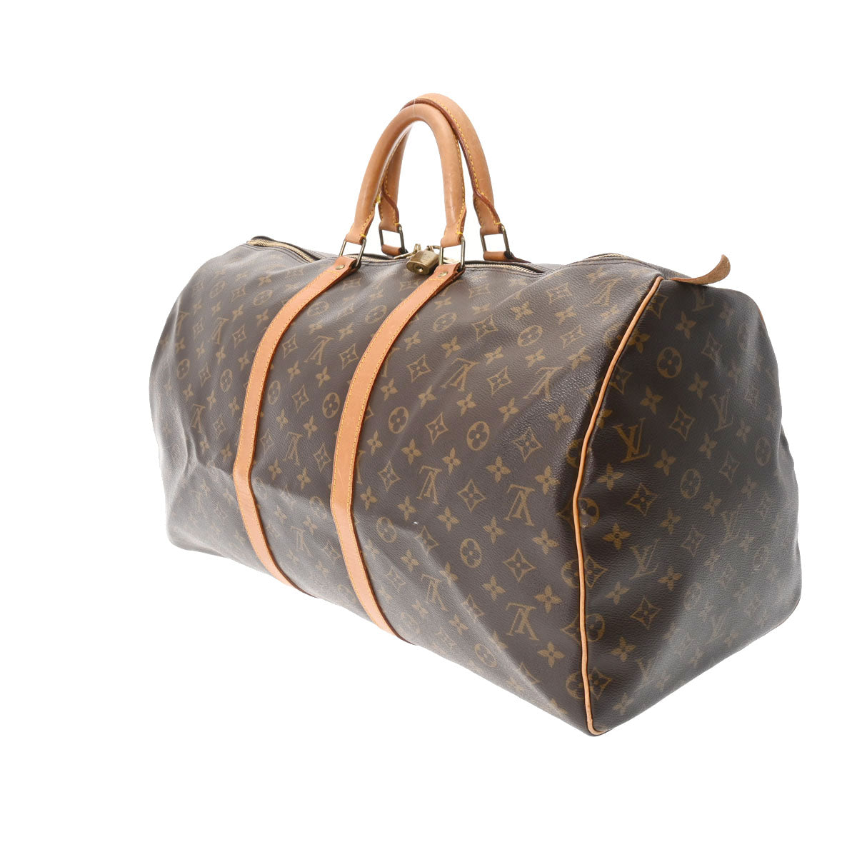  LOUIS VUITTON ルイヴィトン モノグラム キーポル 55 ブラウン M41424 ユニセックス モノグラムキャンバス ボストンバッグ Bランク 中古 