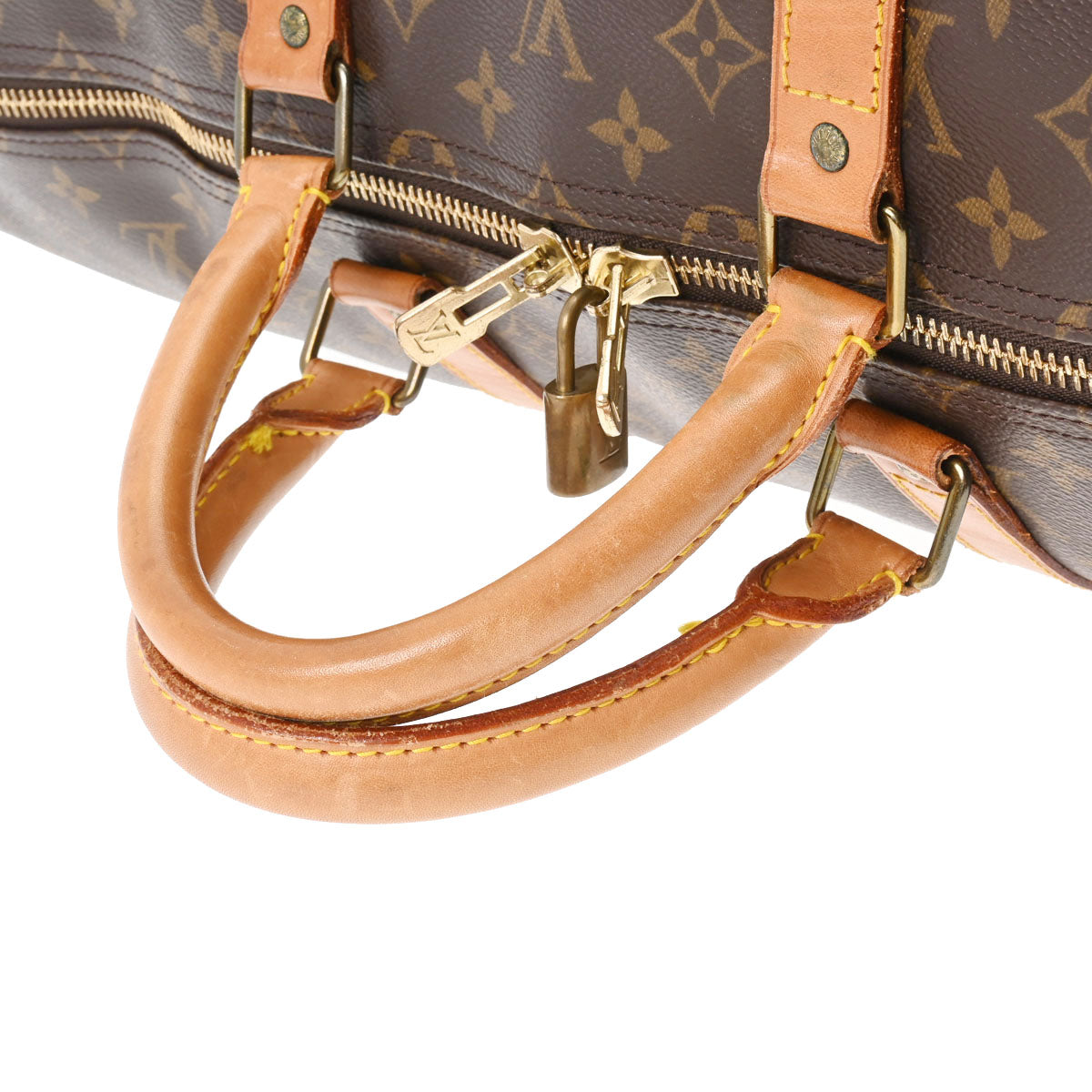  LOUIS VUITTON ルイヴィトン モノグラム キーポル 55 ブラウン M41424 ユニセックス モノグラムキャンバス ボストンバッグ Bランク 中古 