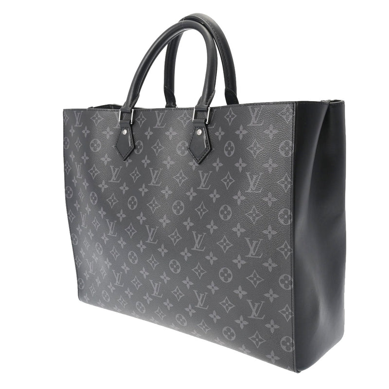 LOUIS VUITTON ルイヴィトン モノグラムエクリプス グランサック 黒/グレー M44733 メンズ モノグラムエクリプス トートバッグ Aランク 中古 銀蔵