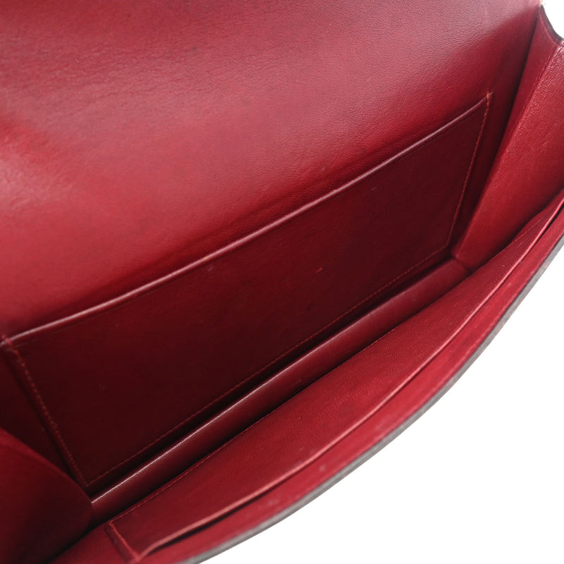 HERMES エルメス ファコエラン ルージュアッシュ - ○G刻印(1977年頃) ユニセックス ヴォーガリバー クラッチバッグ Bランク 中古 銀蔵