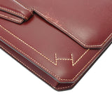 HERMES エルメス ファコエラン ルージュアッシュ - ○G刻印(1977年頃) ユニセックス ヴォーガリバー クラッチバッグ Bランク 中古 銀蔵