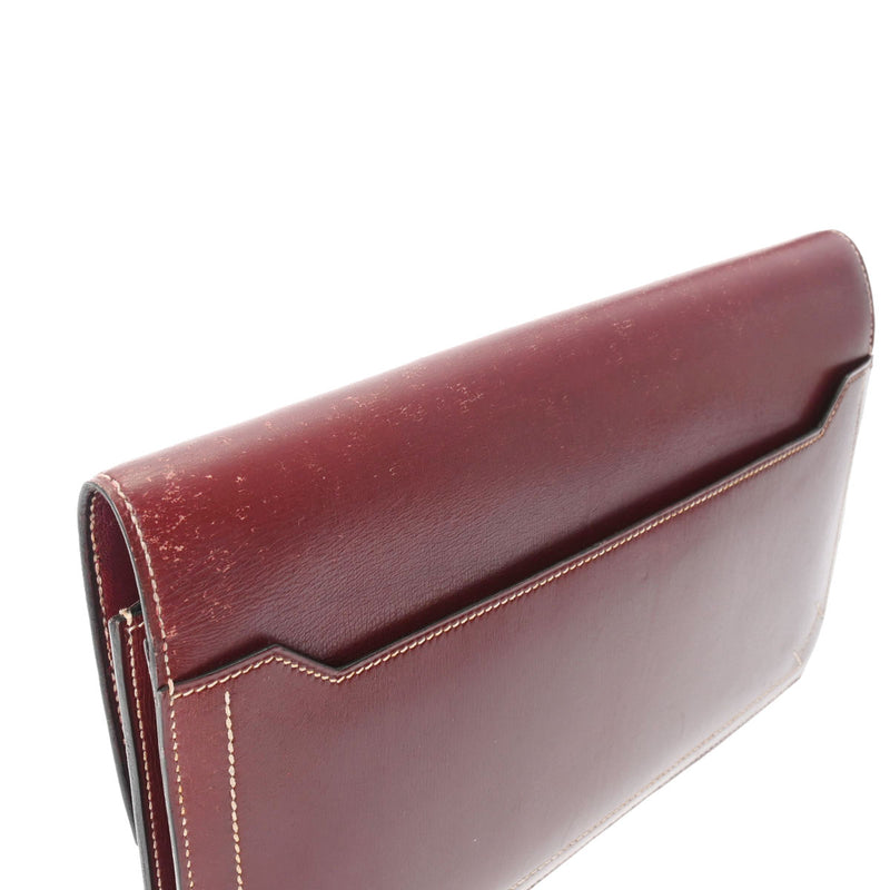 HERMES エルメス ファコエラン ルージュアッシュ - ○G刻印(1977年頃) ユニセックス ヴォーガリバー クラッチバッグ Bランク 中古 銀蔵