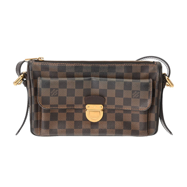 LOUIS VUITTON ルイヴィトン ダミエ ラヴェッロ GM ブラウン N60006 レディース ダミエキャンバス ショルダーバッグ Bランク 中古 銀蔵