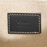 Chloe クロエ ウッディ スモール ベージュ/ネイビー CHC22AS397I2690U レディース リネン カーフ ハンドバッグ 新同 中古 銀蔵