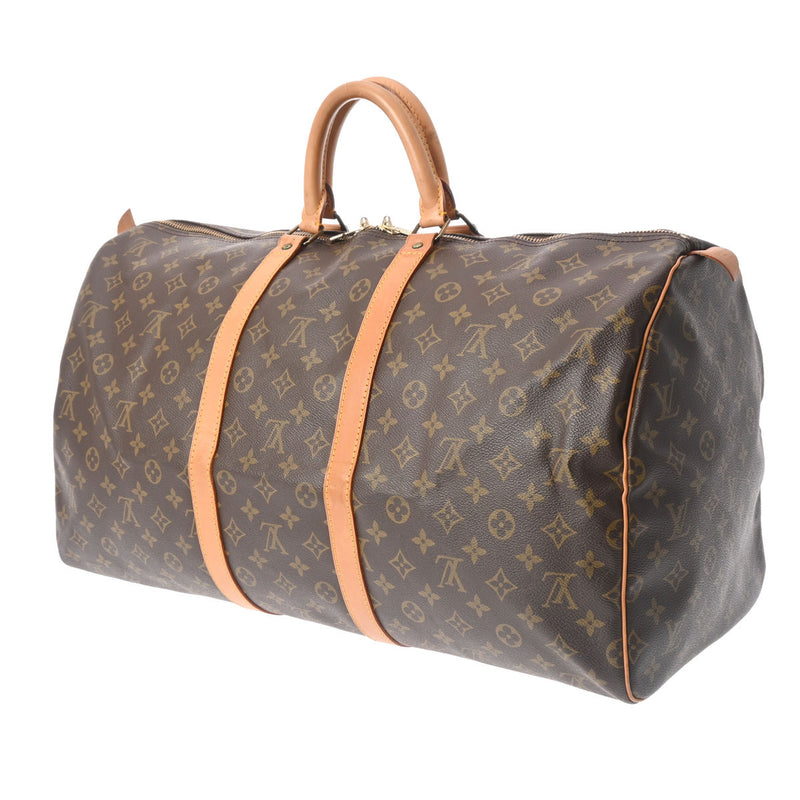 LOUIS VUITTON ルイヴィトン モノグラム キーポル 55 ブラウン M41424 ユニセックス モノグラムキャンバス ボストンバッグ Bランク 中古 銀蔵