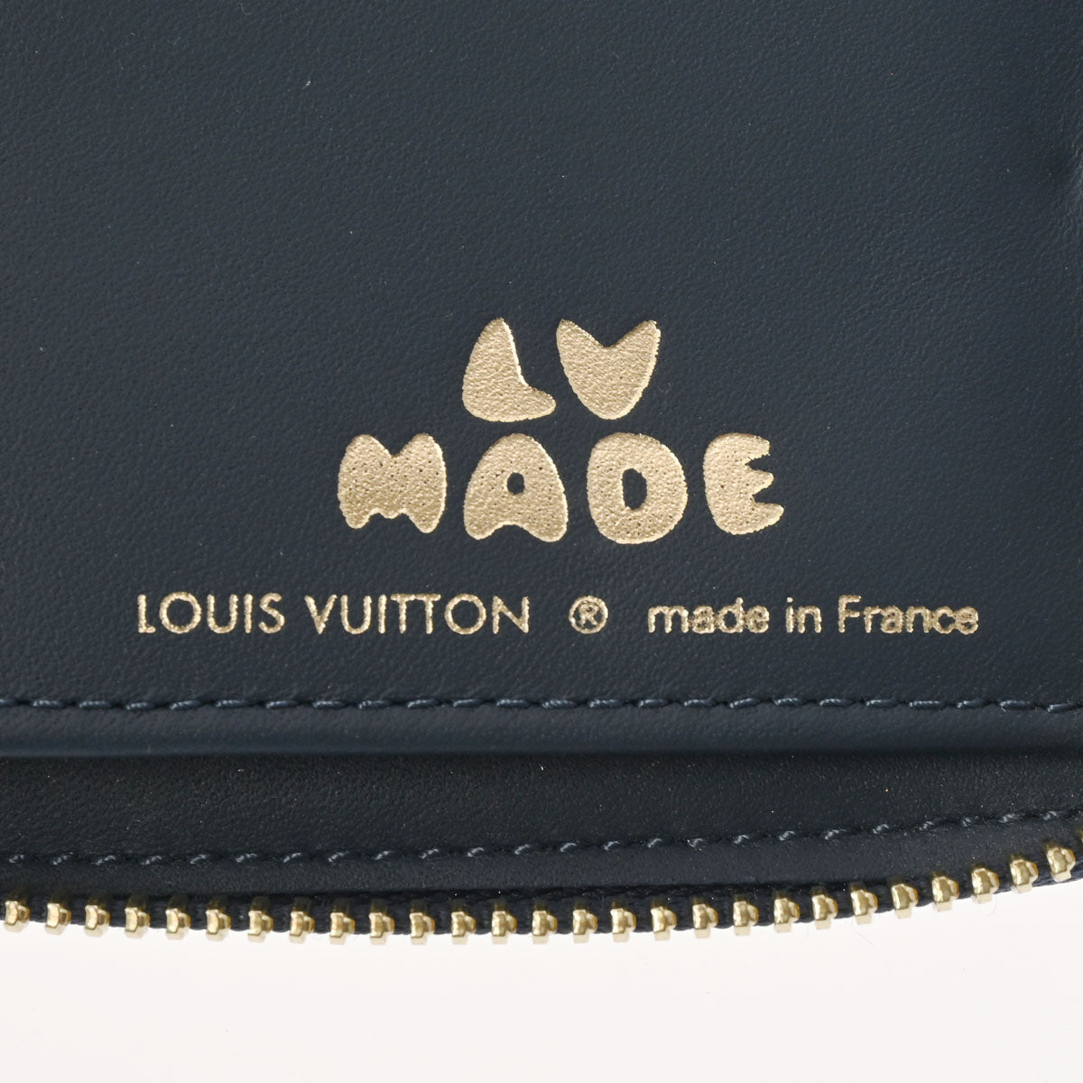 ルイヴィトンジッピーウォレット ヴェルティカル NIGO LV made 14146 ネイビー ユニセックス デニム 長財布 M81107 LOUIS  VUITTON 中古 – 銀蔵オンライン