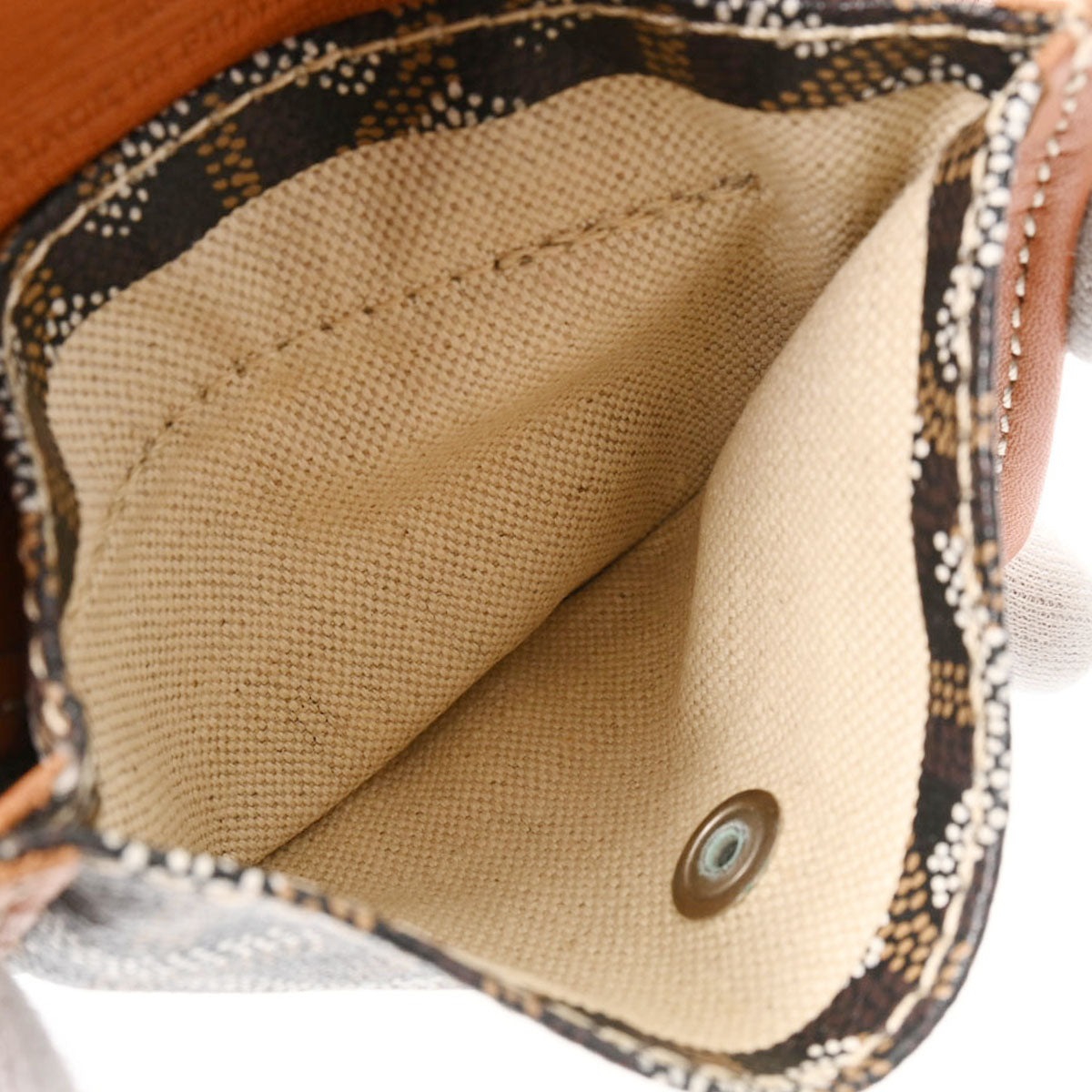 ゴヤールサンルイ ジュニア 黒/茶 レディース PVC ハンドバッグ