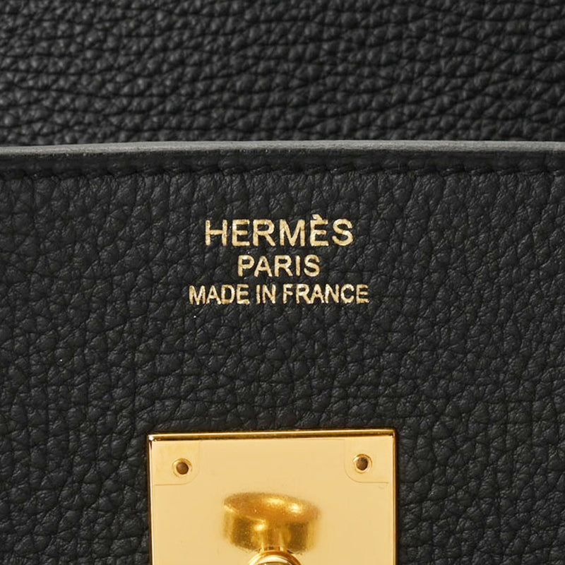 HERMES エルメス バーキン 35 黒 ゴールド金具 - X刻印(2016年頃) ユニセックス トゴ ハンドバッグ Aランク 中古 銀蔵