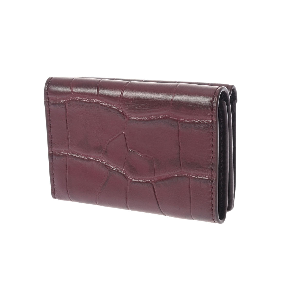 バレンシアガペーパー ミニ ウォレット ボルドー ユニセックス