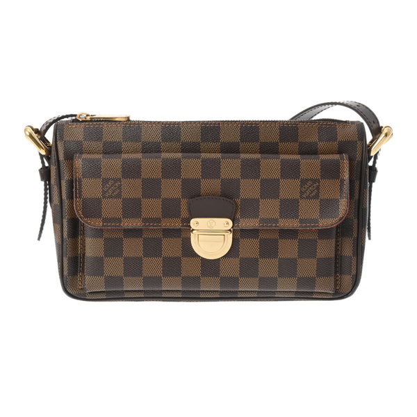 LOUIS VUITTON ルイヴィトン ダミエ ラヴェッロ GM ブラウン N60006 レディース ダミエキャンバス ショルダーバッグ Bランク 中古 銀蔵