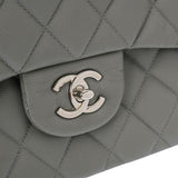 CHANEL シャネル マトラッセ Wフラップ チェーンショルダー 30cm グレー A58600 レディース キャビアスキン ショルダーバッグ Aランク 中古 銀蔵