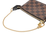 LOUIS VUITTON ルイヴィトン ダミエ ミニ ポシェット アクセソワール ブラウン N58009 レディース ダミエキャンバス アクセサリーポーチ Aランク 中古 銀蔵