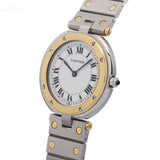 カルティエ サントス ラウンド - アイボリー ボーイズ 腕時計 クォーツ 中古 銀蔵