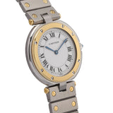 カルティエ サントス ラウンド - アイボリー ボーイズ 腕時計 クォーツ 中古 銀蔵