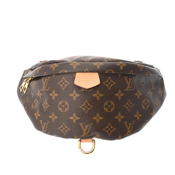 LOUIS VUITTON ボディバッグ ダークブラウン ルイヴィトンバムバッグ 14145 ブラウン メンズ モノグラムキャンバス