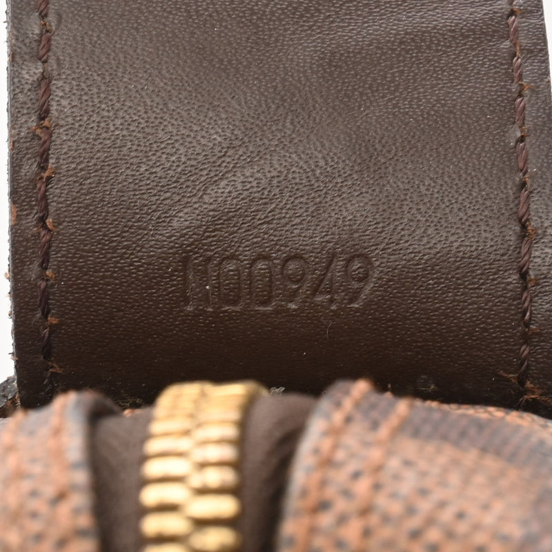 LOUIS VUITTON ルイヴィトン ダミエ ナヴィグリオ  ブラウン/赤 N45255 ユニセックス ダミエキャンバス ショルダーバッグ Bランク 中古 銀蔵