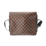 LOUIS VUITTON ルイヴィトン ダミエ ナヴィグリオ  ブラウン/赤 N45255 ユニセックス ダミエキャンバス ショルダーバッグ Bランク 中古 銀蔵
