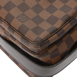 LOUIS VUITTON ルイヴィトン ダミエ ナヴィグリオ  ブラウン/赤 N45255 ユニセックス ダミエキャンバス ショルダーバッグ Bランク 中古 銀蔵