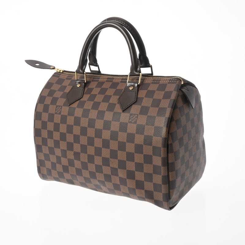 LOUIS VUITTON ルイヴィトン ダミエ スピーディ 30 ブラウン N41531 ユニセックス ダミエキャンバス ハンドバッグ Aランク 中古 銀蔵