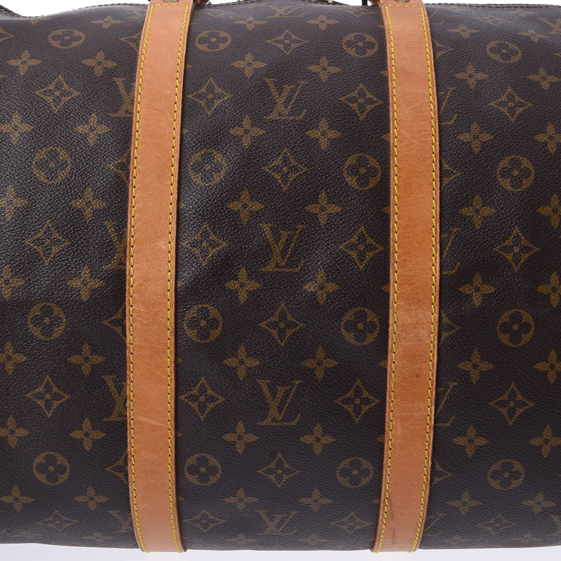 LOUIS VUITTON ルイヴィトン モノグラム キーポル 55 ブラウン M41424 ユニセックス モノグラムキャンバス ボストンバッグ Bランク 中古 銀蔵