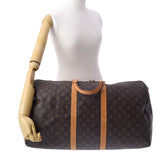 LOUIS VUITTON ルイヴィトン モノグラム キーポル 55 ブラウン M41424 ユニセックス モノグラムキャンバス ボストンバッグ Bランク 中古 銀蔵