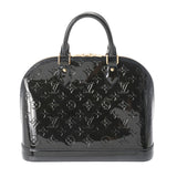 LOUIS VUITTON ルイヴィトン ヴェルニ アルマ PM ブルーアンフィニ M50412 レディース モノグラムヴェルニ ハンドバッグ Aランク 中古 銀蔵